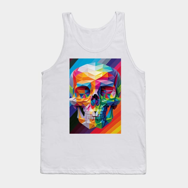 Rainbow Skull 2 Tank Top by Newtaste-Store